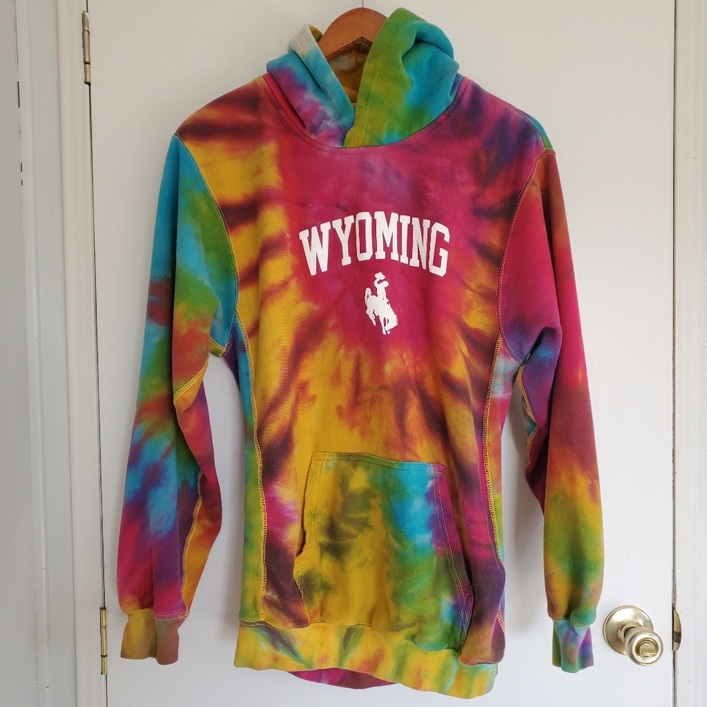 Pro Weave Hoodie Women's XL Tie Dye Wyoming